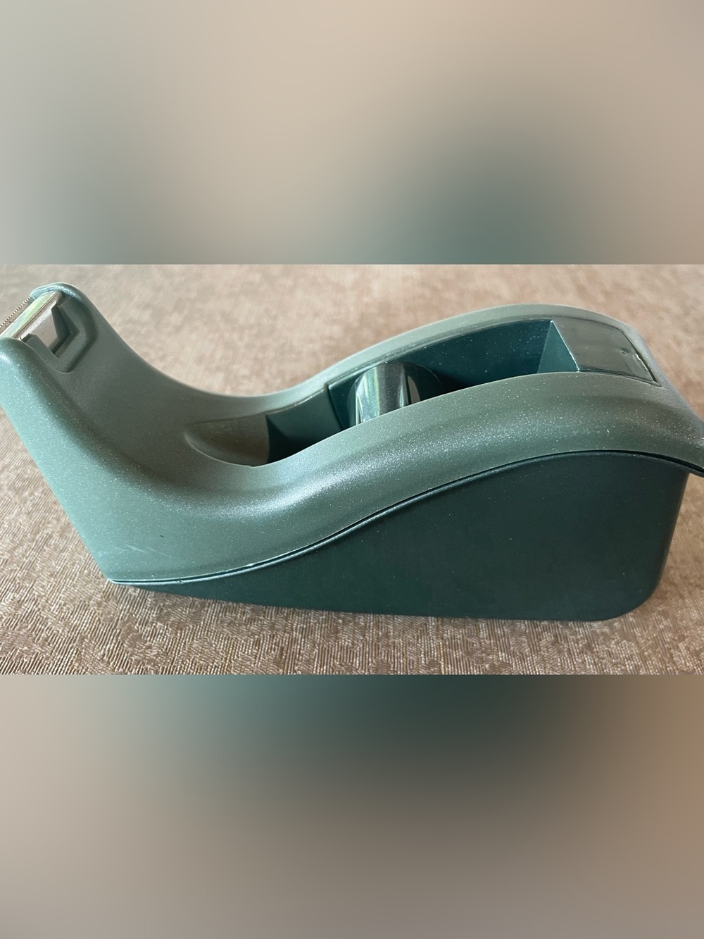 Durable Green Desktop Tape Dispenser - Home Office Stationery